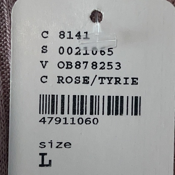 Free People Pink Cozy up with me long sleeves V-neck bodysuit size L=12-14 - Picture 12 of 15